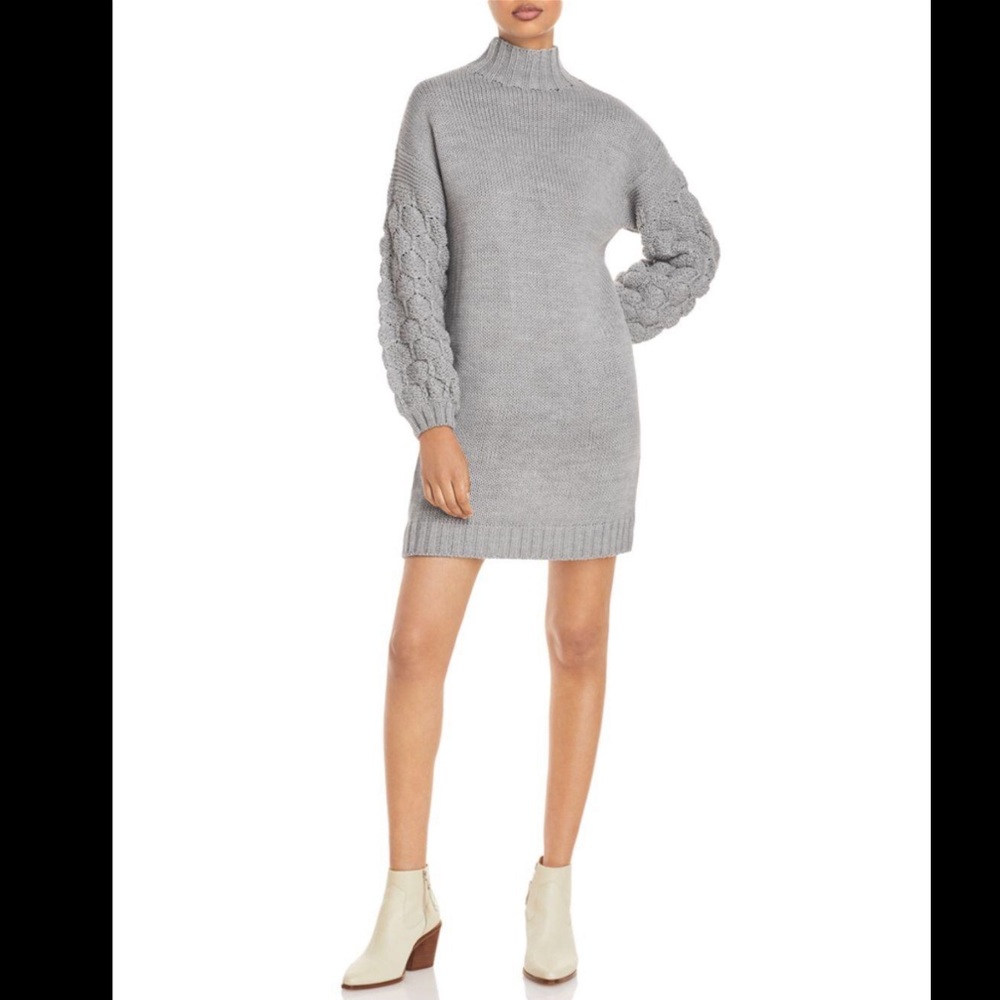 NWT Aqua/ RDStyle Textured Sleeve Sweater Dress
